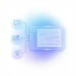 abstract graphic showing three chat bubbles with arrows pointing to a calendar featuring a blue checkmark